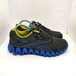 Reebok Zigtech Zigactivate Running Shoes Mens Size 6.5 Grey‎ Blue Sneakers